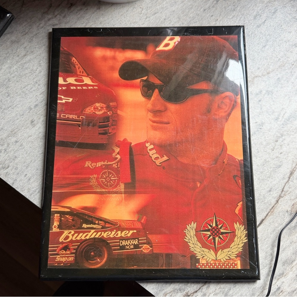 Budweiser Racing Collage with Red and Black